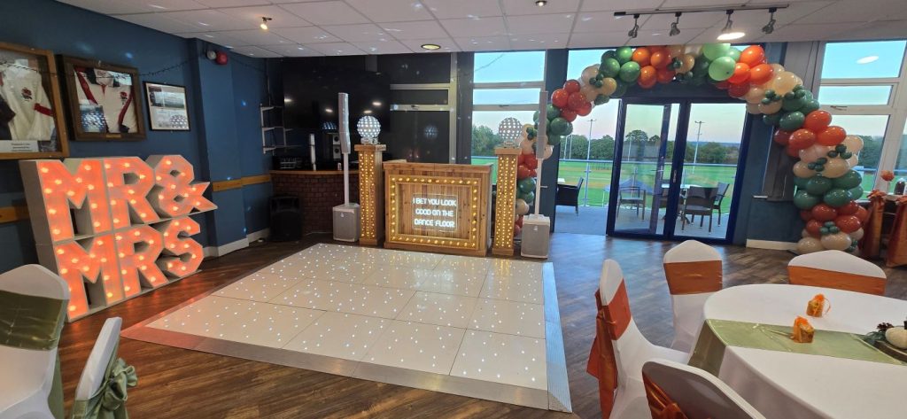 Event Decorations at Old halesonians rugby club