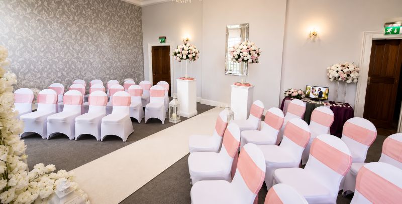 White quality chair covers