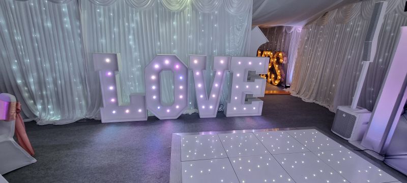 chunky Led love Letters