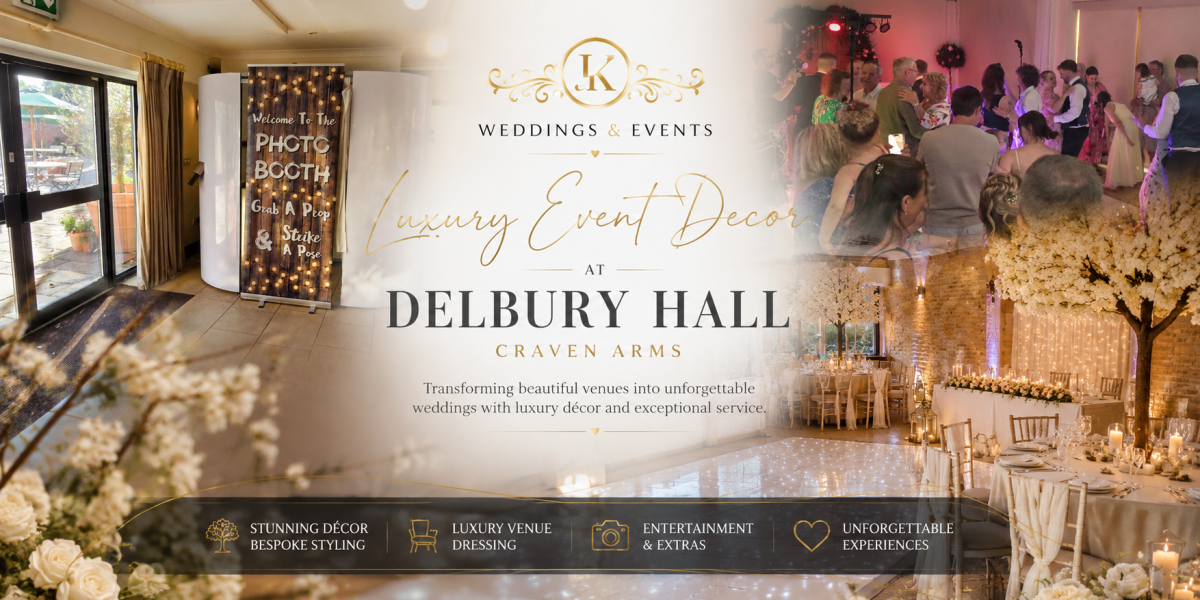 Delbury Hall wedding decor